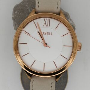Fossil 38mm Quartz BQ3082 – Rose Gold – New Battery – Tested Running